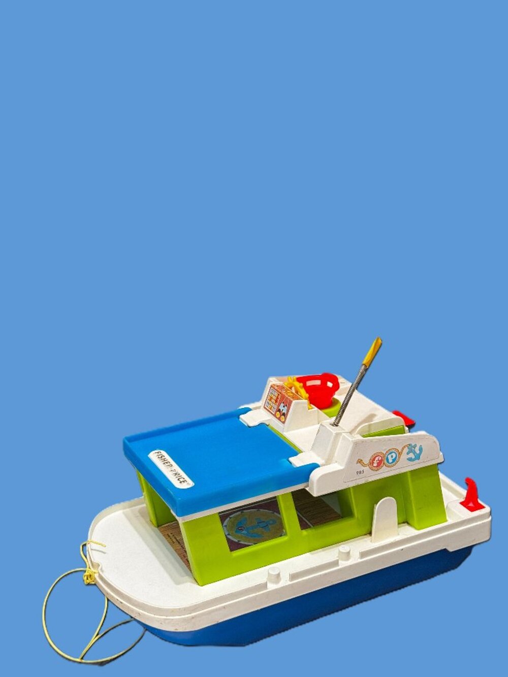 Fisher Price Toy Adventure Series Play Family Houseboat 985, Vintage Circa 1970s